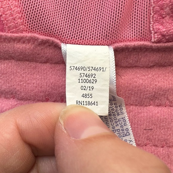 Cacique size 46DDD pink lace unlined bra with black detail on front - Picture 5 of 6